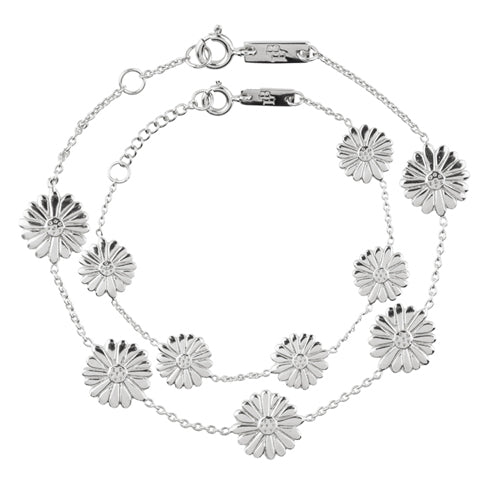 Deer Industries Jewellery Lennebelle Bracelet Bloom in Sterling Silver for mother and daughter or grand mother. Best gift this flower bracelet in kids and adult size. 