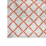 Deer Industries Deer Cotton Rug Geometric Orange. Decorate you nursery, kids bedroom, playroom or living room with this geometric cotton carpet. Timeless floor decoration for a pop of colour. 