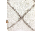 Deer Industries Kids Interior. Rug Tufted Cotton by Deer in White Taupe. Soft modern rug. Home decoration. 