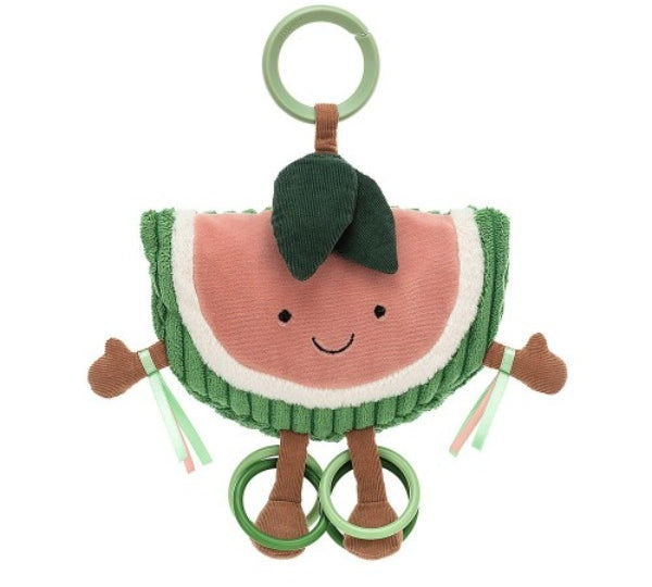 Deer Industries Jellycat Amuseable Watermelon Activity toy. Best baby toy gift, educational and fun. 