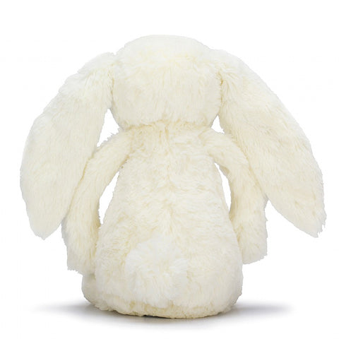 Deer Industries Soft Toy Jellycat Bashful Bunny Blossom Cream. Plush bunny with fluffy flower ears. Great kids gift for baby, toddler and kids. 
