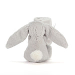 Deer Industries Kids Store Jellycat Soother Bashful Bunny Silver. Soft grey rabbit soft toy for toddler, baby and child, Boy or girl.  