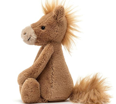Deer Industries Jellycat Bashful Pony, soft toy horse, kids gift pony, Jellcyat plush horse.