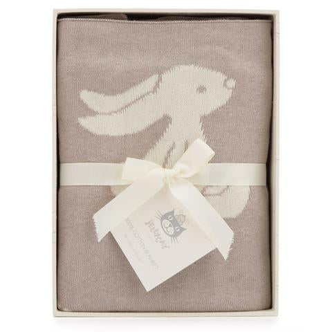 Deer Industries Jellycat Baby Blanket Bashful Bunny Beige. Best genderneutral baby gift this cute braided bunny blanket for baby girl and boy. 