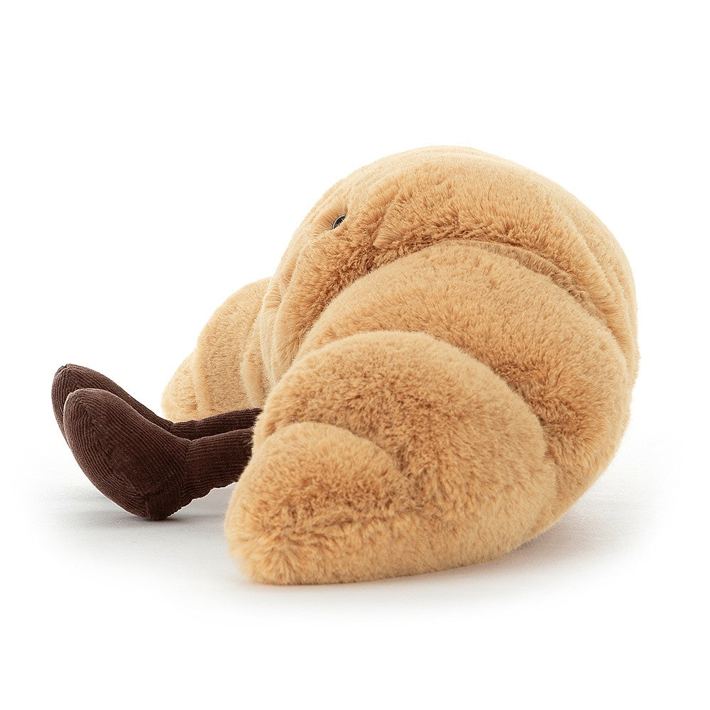 Deer Industries Jellycat Soft Toy Amuseable Croissant. Plush croissant soft toy, funny and adorable gift for baby, toddler, boy, girl or teen. Jellycat Singapore. 