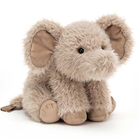 Deer Industries Jellycat Curvie Elephant. Soft toy elephant, perfect gift for baby, toddler, boy or girl. Shop Jellycat onine at Deer Industries.