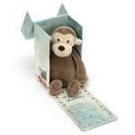 Deer Industries Baby Store Soft Toy Little Jellycat My First Monkey. This soft toy monkey in gift box make a perfect newborn baby gift, gender neutral for boy or girl.