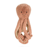 Deer Industries Kids Store Jellycat Odell Octopus Soft Toy Peach. Plush octopus makes great decor for nursery, kids room or play area. Perfect kids gift this soft sea creature in powder pink.