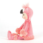 Deer Industries Soft Toy Perky Flamingo Flapper. Flamingo stuffed animal great gift for girl. 