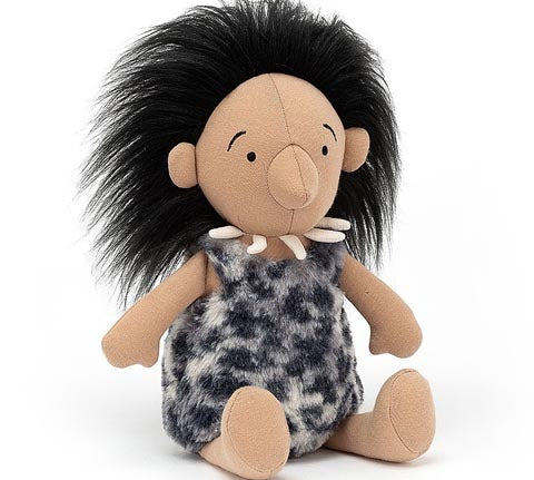 Deer Industries Jellycat Prehistoric Elma. First soft toy caveman and cavewoman ever.