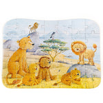 Deer Industries Jellycat Puzzle A very brave lion. Gender neutral educational Toddler gift of brave lion.