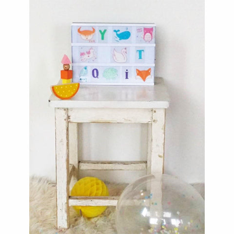 Deer Industries Kids Lifestyle A little lovely company letter set Pastel ABC for Light Box. Educational and fun for boys and girls, young children till teenagers. Think of a quote or decorate your room, easy to change time after time.