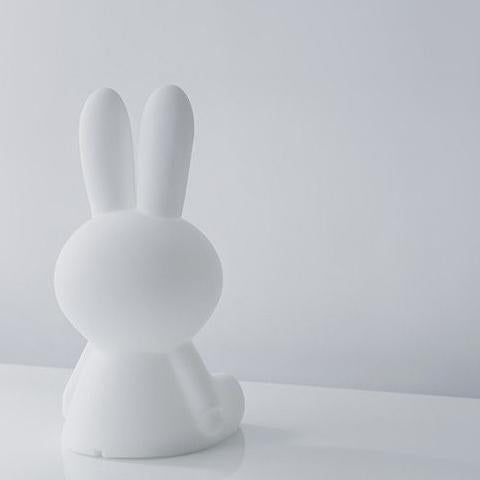 Deer Industries Miffy Original Lamp Mr Maria. Kids light of cute bunny. LED and with dimmer. Safe, stylish functional kids lamp. Best Nursery or kids room decor. 