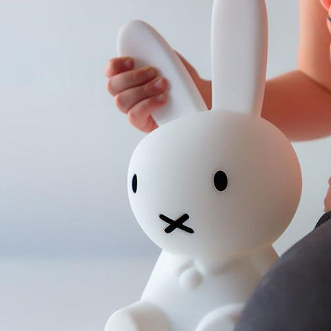 Deer Industries Mr Maria Night light Miffy My first light. Cute dimmable rechargeable LED night light for toddler boy and girl.  