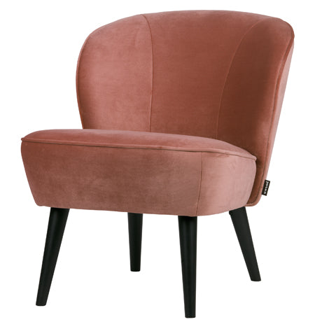 Deer Industries Upholstered Chair Velvet Old pink. Comfortable chair for nursery or kids room decor.