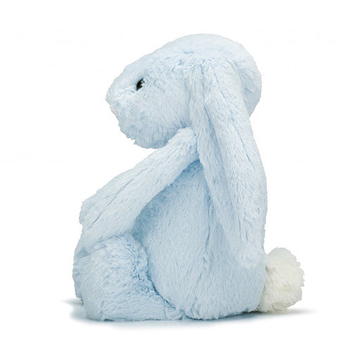 Deer Industries Soft Toy Jellycat Bashful Bunny blue. Perfect gift for baby boy or baby girl. Super soft bunny plush.