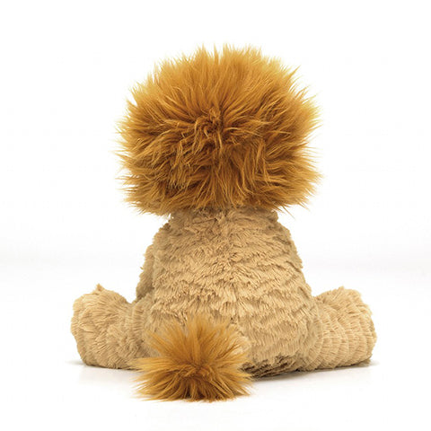 Deer Industries Kids Lifestyle soft toy Jellycat Fuddlewuddle lion. Soft plush friend great kids gift who likes animals. Style a jungle themed or safari themed kids bedroom with this furry friend.