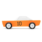 Deer Industries Wooden Toy Cars Candylab Junior Desert Race Set. Cool classic vintage wooden race cars in bright orange and geen blackjack. Great gift for car-lovers boys and girls. 