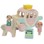 Deer Industries Wooden Toy Princess carriage Indigo Jamm. Imaginative play great for toddler girls. 