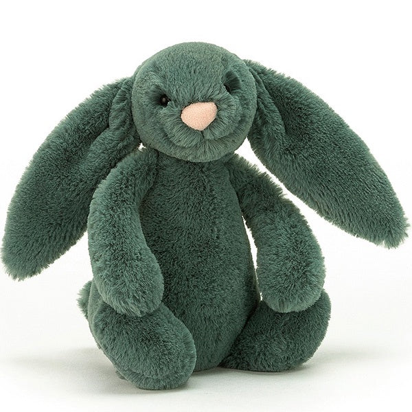 Deer Industries, Jellycat, Jellycat Bashful Bunny Forest, Green Bunny Soft Toy, Bunny Soft Toy