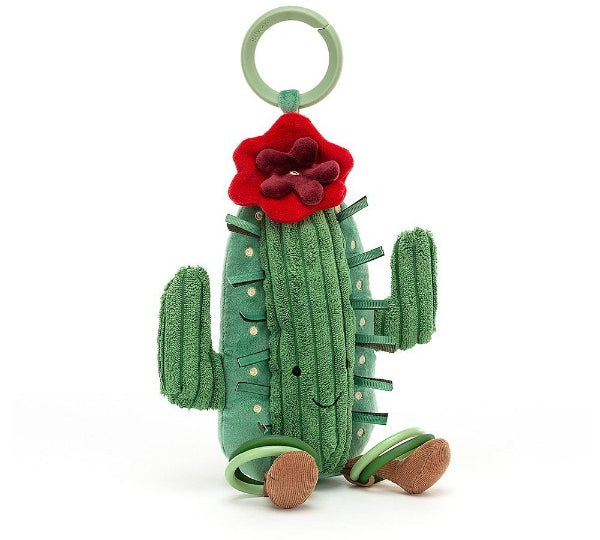 Deer Industries Jellycat Amuseable Cactus Activity toy. Baby toy, educational baby gift. 