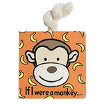 Deer Industries Jellycat Book If I were a monkey. Cardboard baby toddler book bedtime story.  
