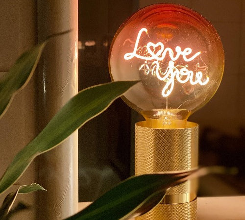Deer Industries Decor Store Singapore, Lightings Singapore, Decorative Lighting, Love You Bulb, Message In The Bulb, Gifts for Loved ones, gift ideas, love you